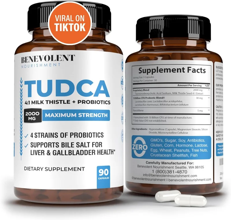 TUDCA Bile Salts Supplement Complex - Rank 6 in Best Tudca of 2025
