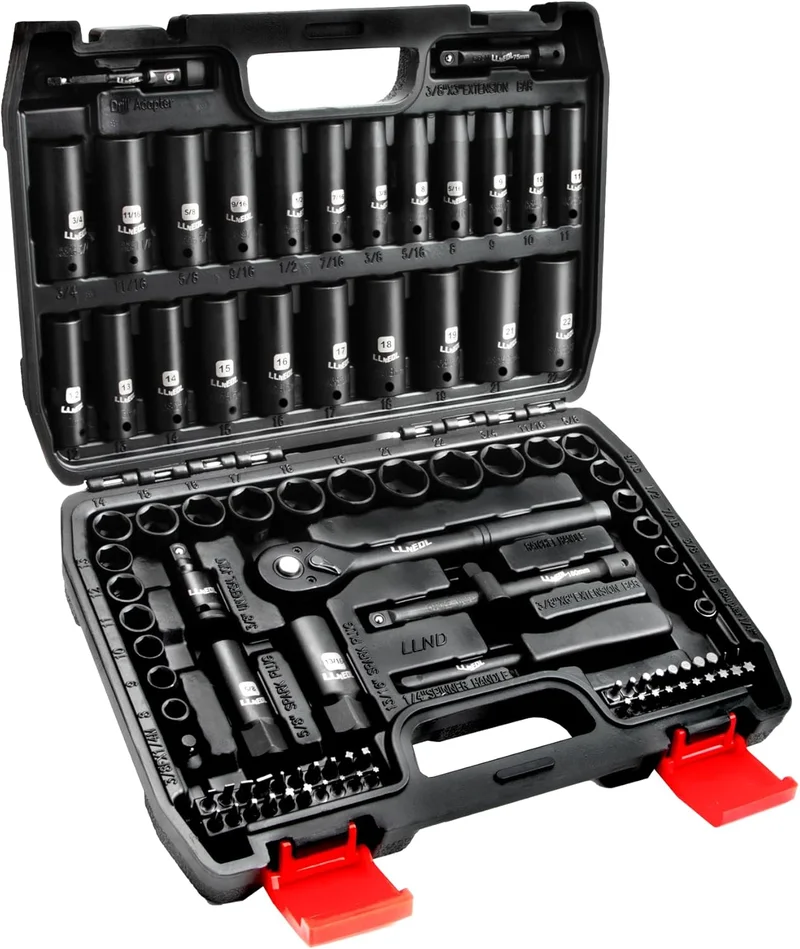 LLNEDL 95-Piece Impact Socket Set - Rank 9 in Best Mechanics Tool Set of 2025