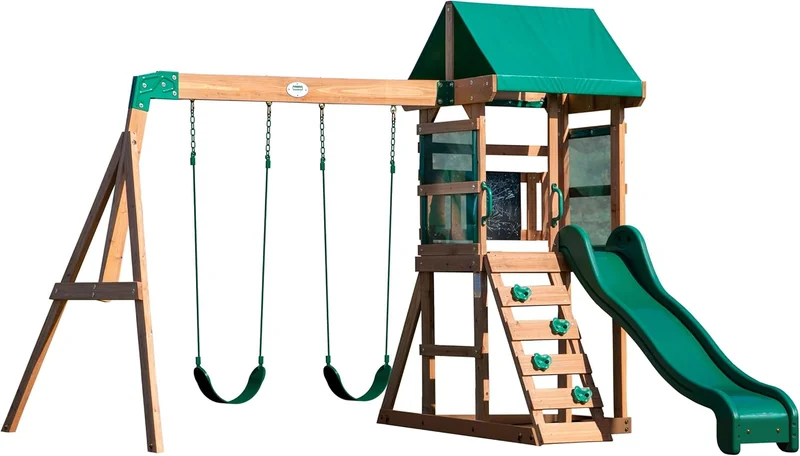 Backyard Discovery Buckley Hill Cedar Swing Set - Rank 8 in Best Outdoor Swing of 2025