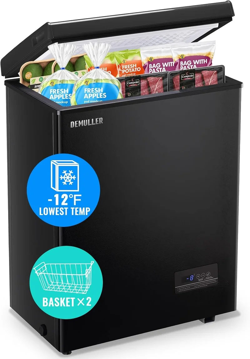 DEMULLER Ultra-Low Temp Chest Freezer 4.0 CU. FT - Rank 10 in Best Chest Freezer of 2025