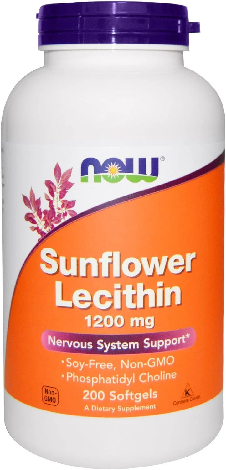 Now Foods Sunflower Lecithin 1200mg Softgels - Rank 2 in Best Sunflower Lecithin of 2025