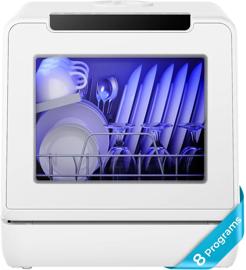 Euhomy Portable Countertop Dishwasher, 8 Programs - Rank 10 in Countertop Dishwashers of 2025