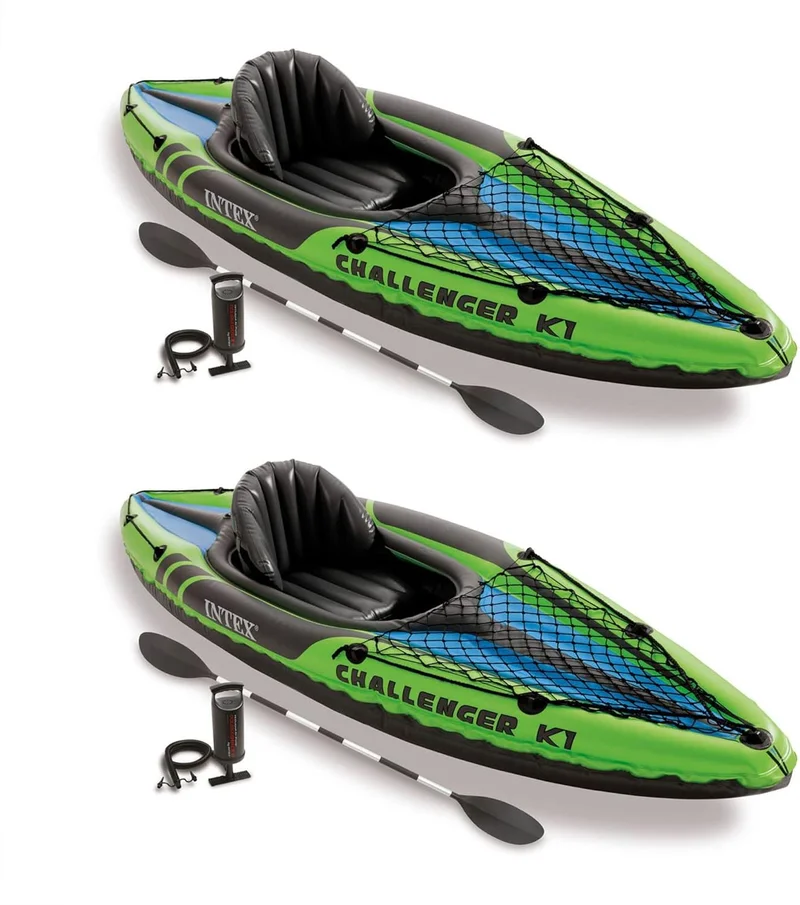 Intex Challenger K1 Inflatable Kayak Set - Rank 8 in Best Inflatable Kayak of 2025