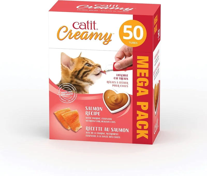 Catit Creamy Salmon Cat Treats, 50 Pack - Rank 2 in Best Cat Treat of 2025