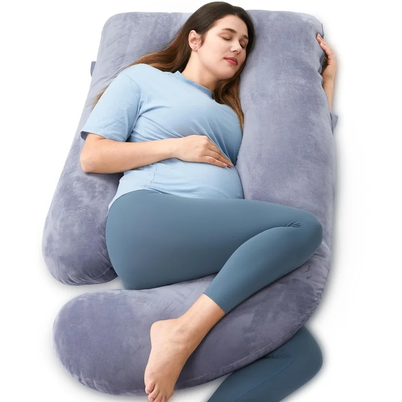 Momcozy U Shaped Maternity Pillow, Grey - Rank 2 in Best Pregnancy Pillow of 2025