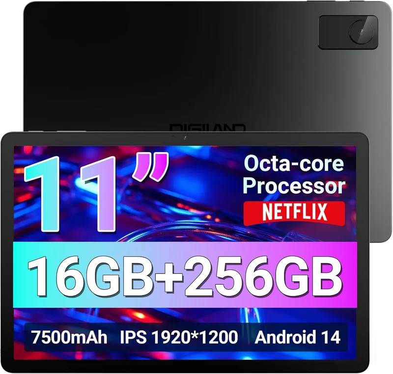 DigiLand 2025 Android 14 Gaming Tablet - Rank 8 in Best Gaming Tablet of 2025