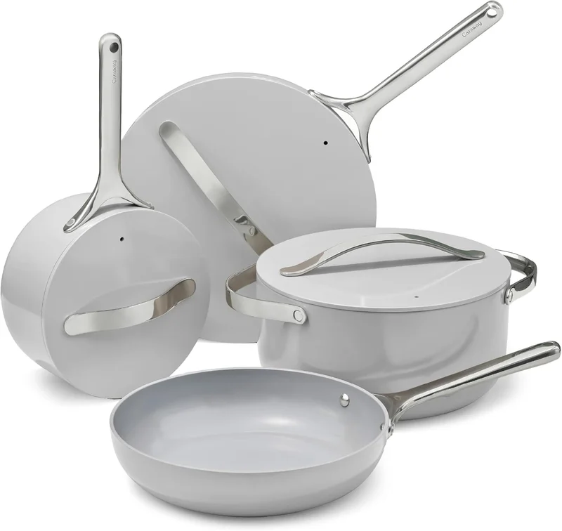 Caraway Nonstick Ceramic Cookware Set - Rank 5 in Best Hexclad Set of 2025