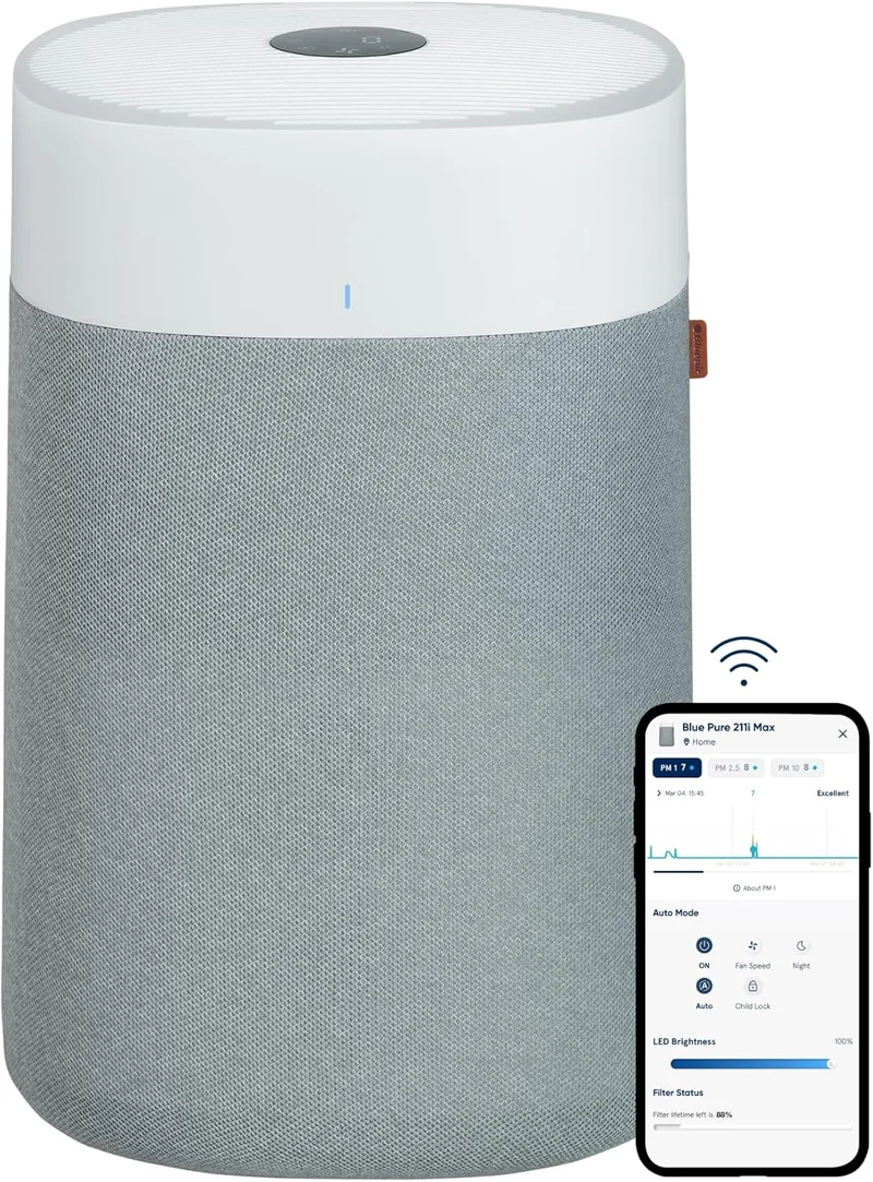 Blueair Blue Pure 211i Max Air Purifier - Rank 5 in Best Hepa Air Purifier of 2025