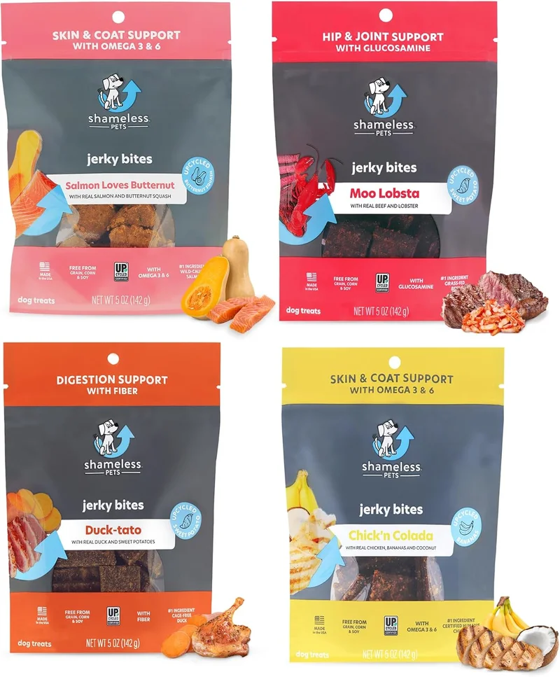 Shameless Pets Jerky Dog Treats Variety Pack - Rank 5 in Best Shameless Snacks of 2025