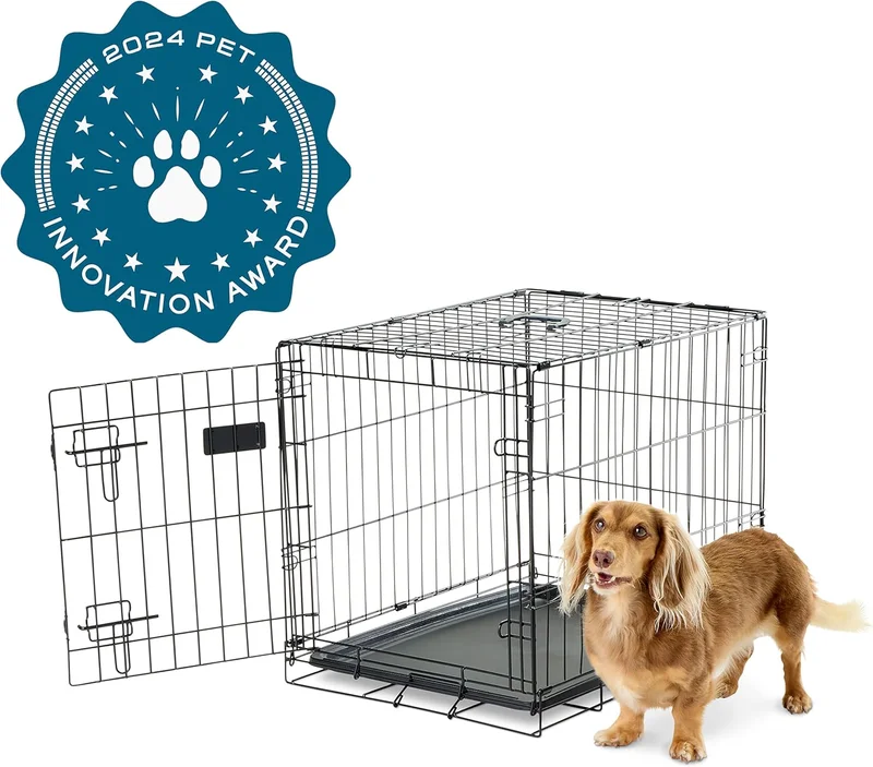 Carlson Pet Products Single Door Metal Dog Crate, Small - Rank 5 in Best Dog Cages of 2025