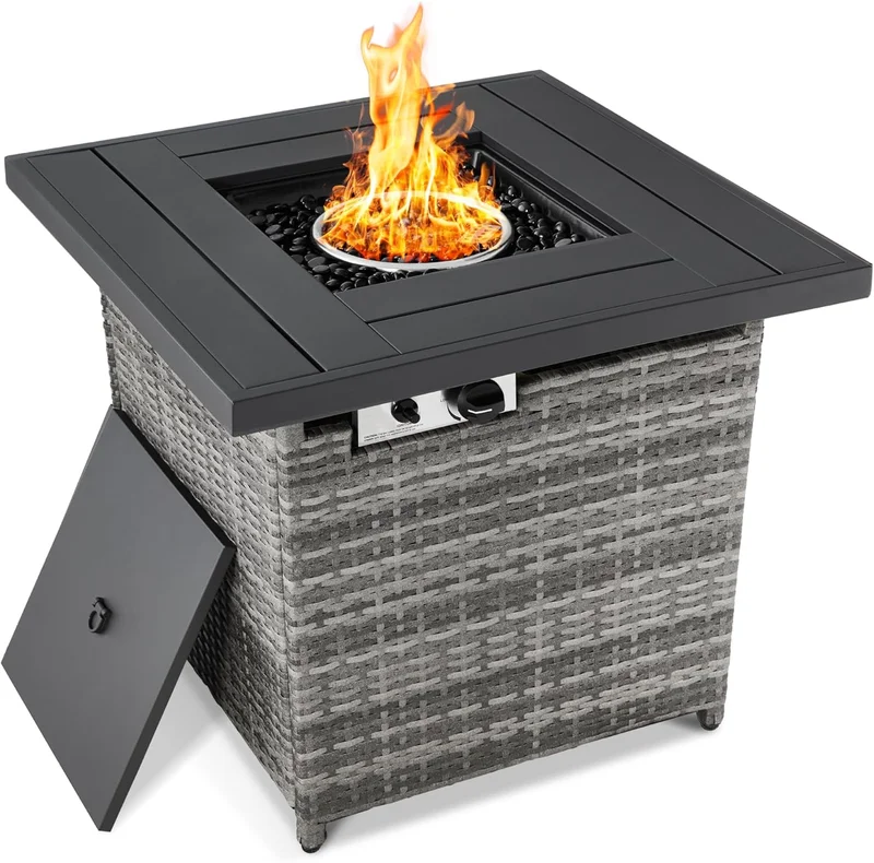 Best Choice Products Ash Gray Gas Fire Pit Table - Rank 4 in Best Table Fire Pit of 2025