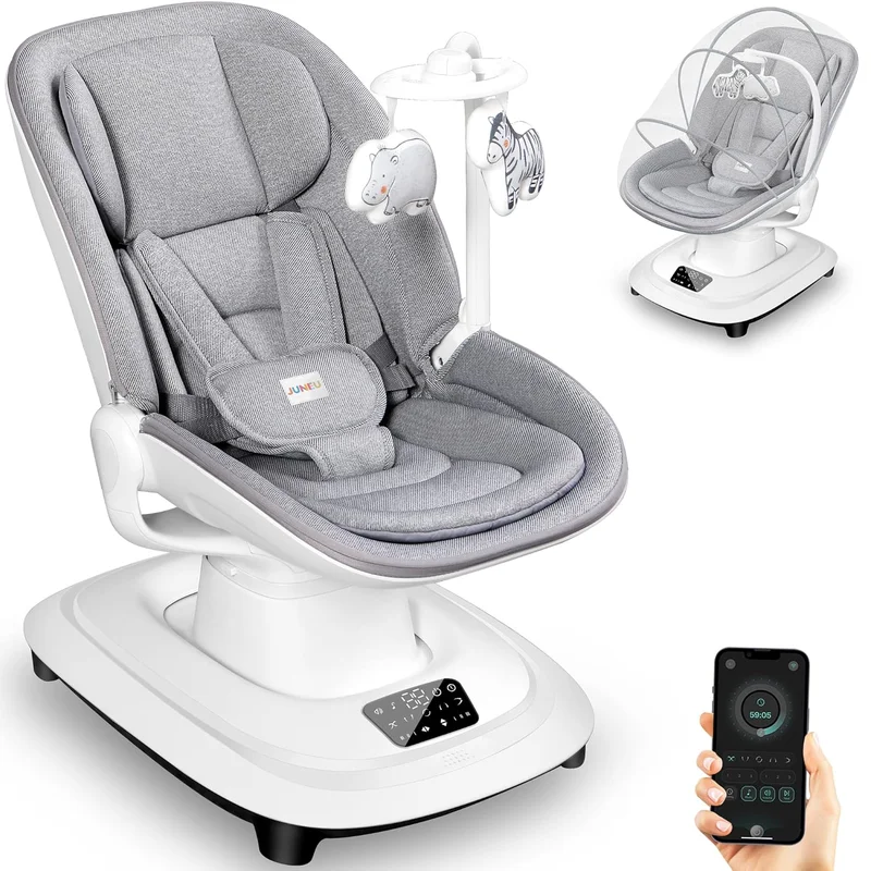 JUNEU 3D-Motion Electric Baby Swing - Rank 2 in Best Baby Swings of 2025