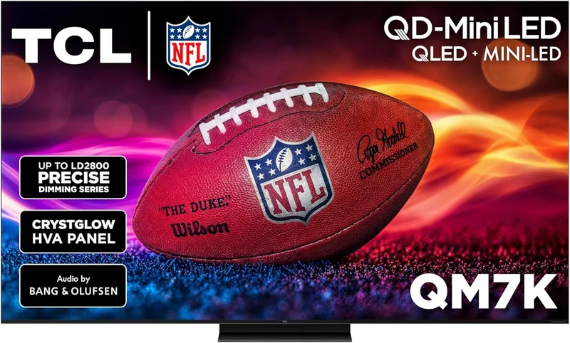 TCL QM7K 55-Inch 4K QD-Mini LED TV - Rank 6 in Best Gaming Tv of 2025
