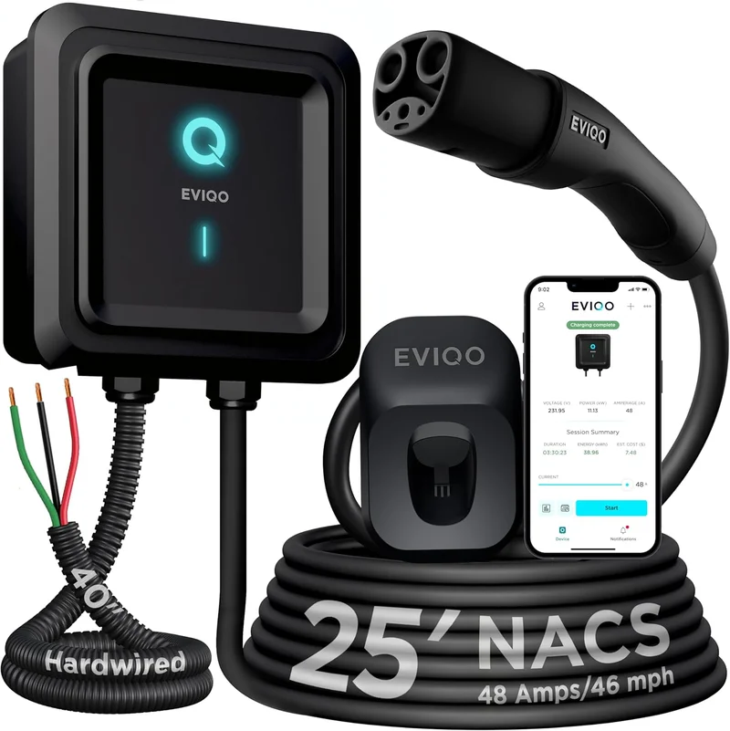 EVIQO Level 2 EV Charger 48 Amp - Rank 7 in Best Tesla Ev Charger of 2025