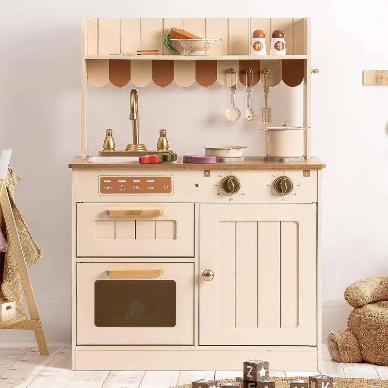 ROBOTIME Wooden Play Kitchen Set for Kids - Rank 10 in Best Play Kitchen of 2025