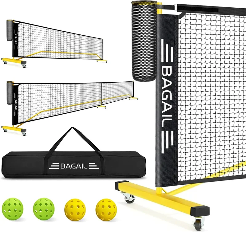 Bagail Portable Pickleball Net Set with Wheels - Rank 9 in Best Pickleball Equipment of 2025