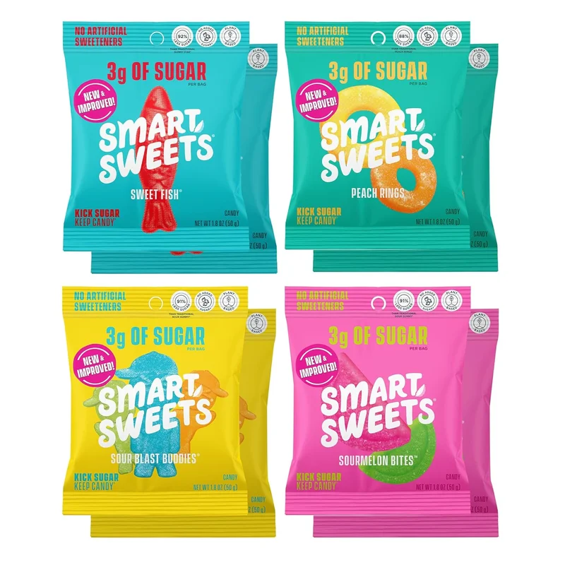 SmartSweets Low Sugar Candy Variety Pack - Rank 5 in Best Low Calorie Snack of 2025