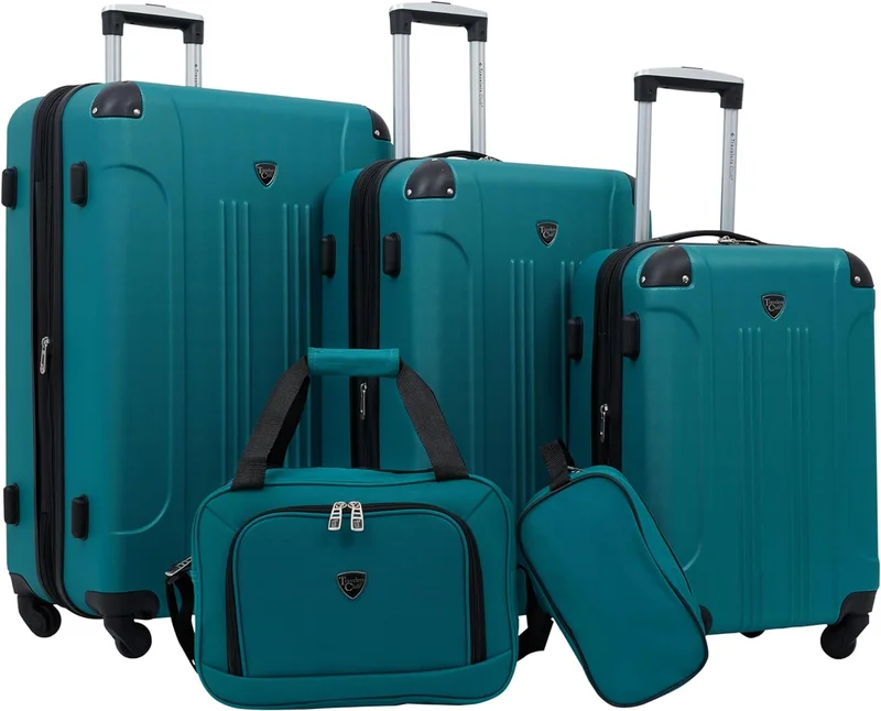 Chicago Hardside Expandable Spinner Luggage, Teal Set - Rank 5 in Best Luggage Sets of 2025