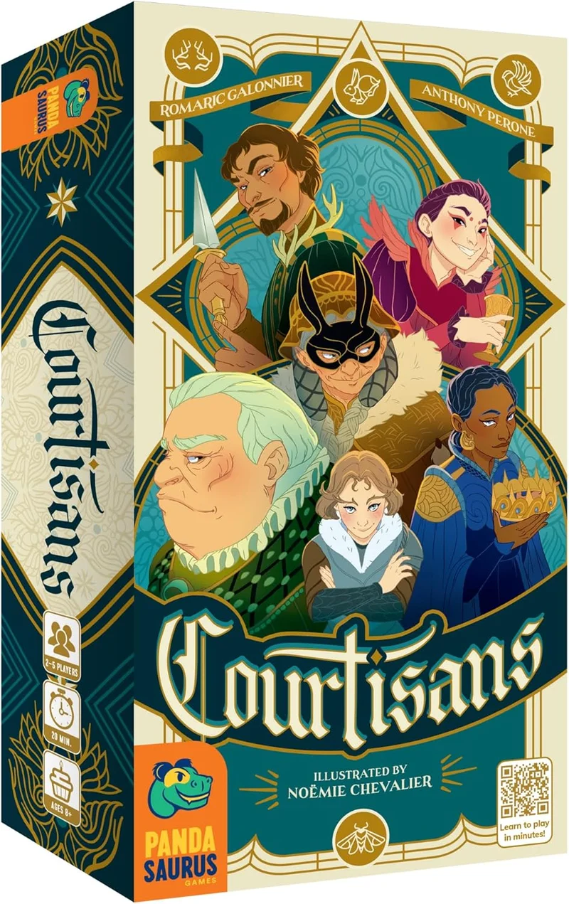 Pandasaurus Games Courtesans Card Game - Rank 10 in Best Board Games of 2025