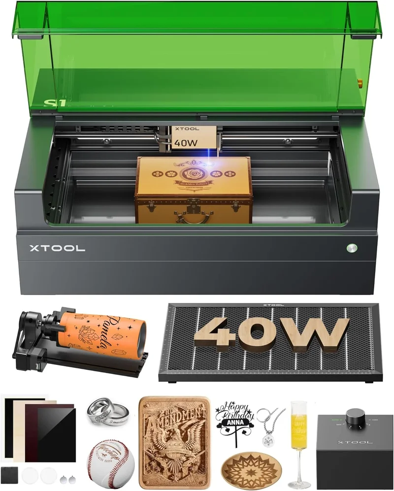 xTool S1 40W Laser Cutter and Engraver - Rank 4 in Best Laser Engraver of 2025