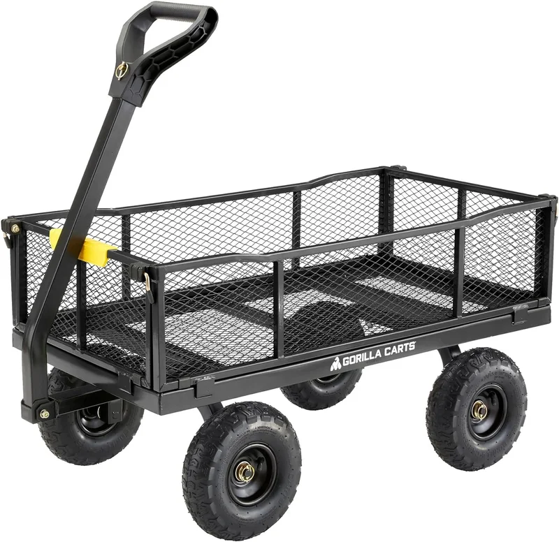 Gorilla Carts Steel Utility Wagon - Rank 7 in Best Garden Cart of 2025
