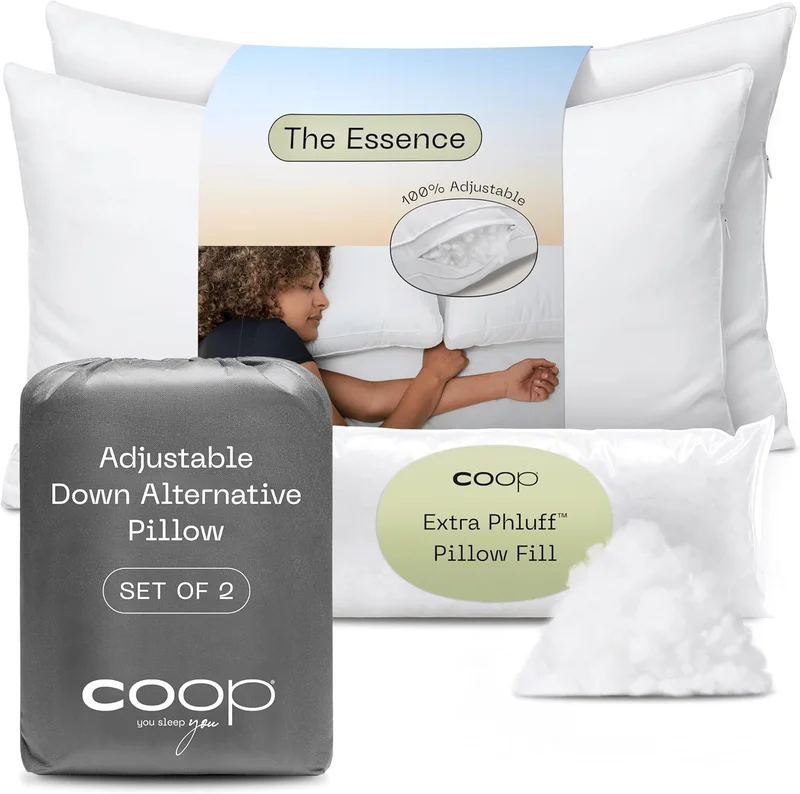 Coop Home Goods Essence Pillow Set, Queen - Rank 8 in Best Pillows of 2025