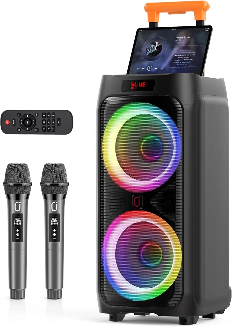 JYX Karaoke Machine with Wireless Microphones - Rank 8 in Best Karaoke Machines of 2025