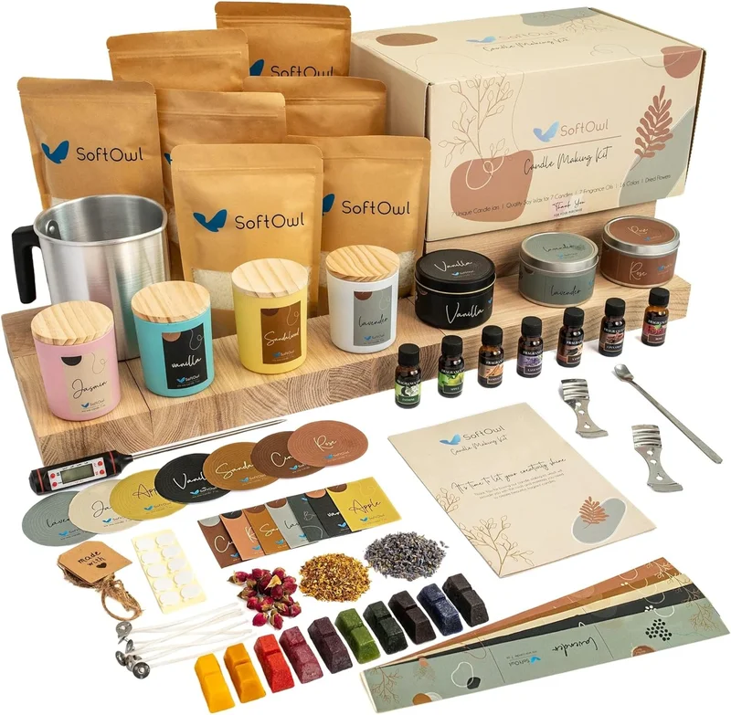 SoftOwl Premium Soy Candle Making Kit - Rank 6 in Best Candle Making Kit of 2025