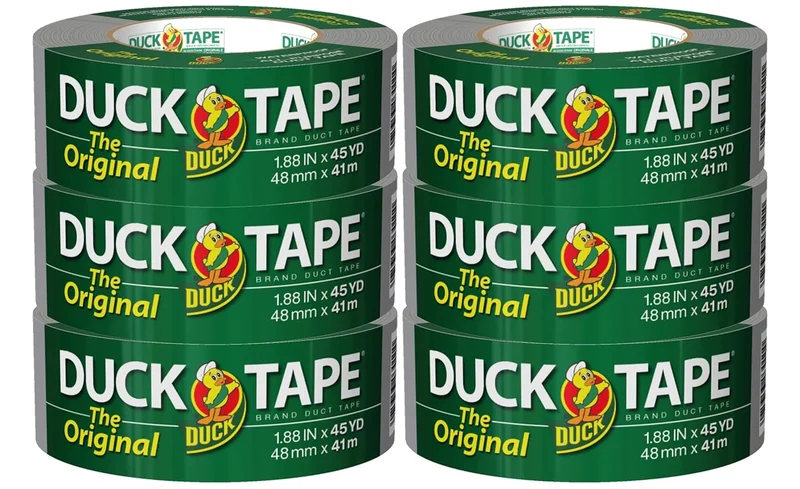 Duck Tape Silver Duct Tape 6-Pack 1.88"x45yd - Rank 9 in Best Duct Tape of 2025