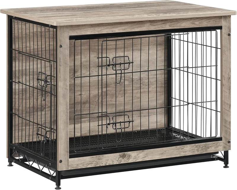 Feandrea Modern Dog Crate Furniture, Greige - Rank 4 in Best Dog Cages of 2025