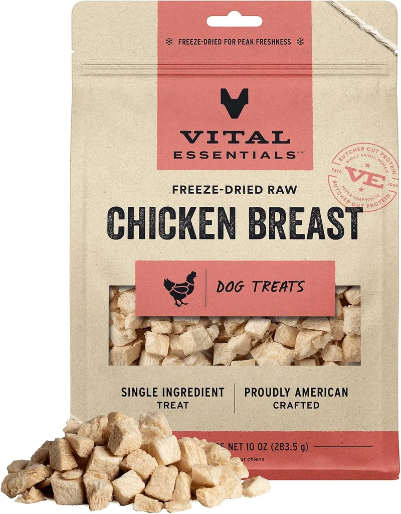 Vital Essentials Chicken Breast Dog Treats - Rank 8 in Best Dog Treat of 2025