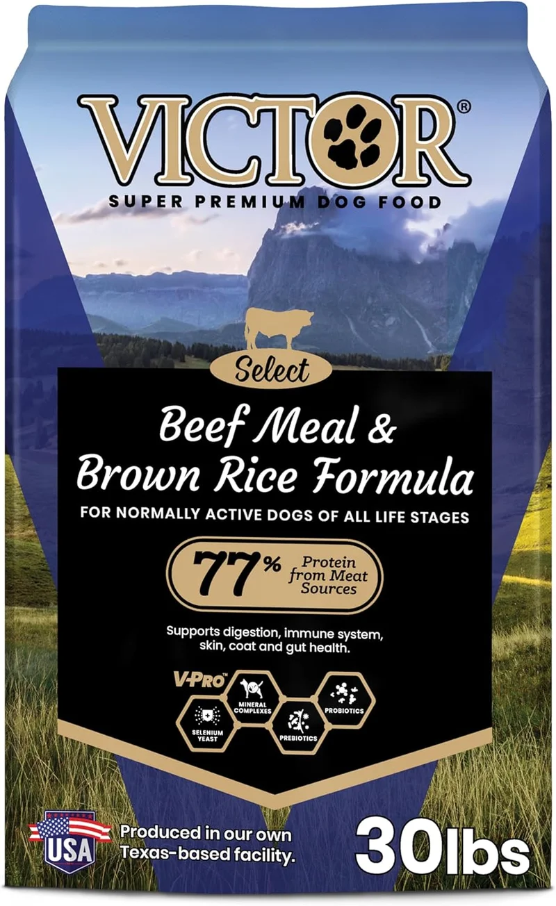 VICTOR Beef Meal & Brown Rice Dog Food - Rank 3 in Best Dog Food of 2025