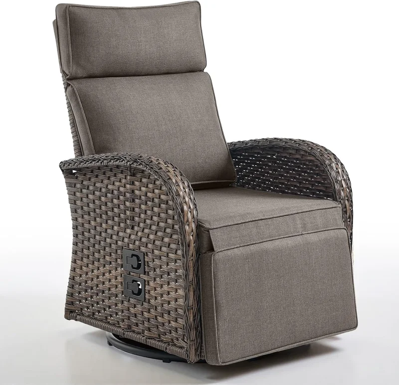 Belord Dual-Adjust Swivel Recliner Chair - Rank 8 in Best Reclining Patio Chairs of 2025