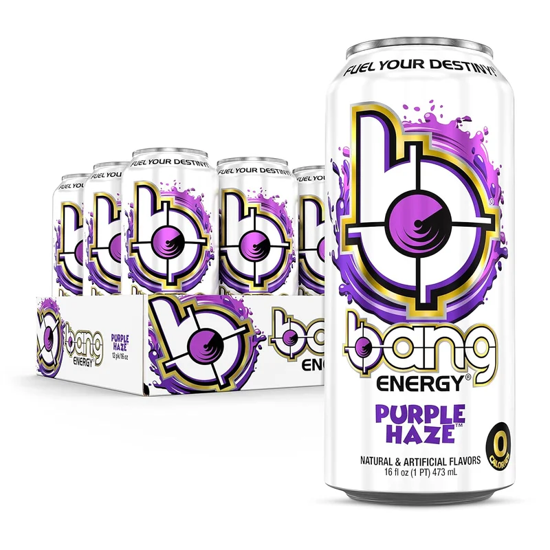 Bang Energy Drink, Purple Haze, 16 oz, 12 Pack - Rank 7 in Best C4 Explosive Energy Drink of 2025