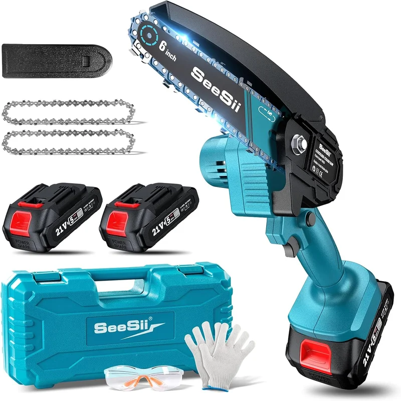 Seesii 6-Inch Cordless Mini Chainsaw - Rank 3 in Chainsaws of 2025