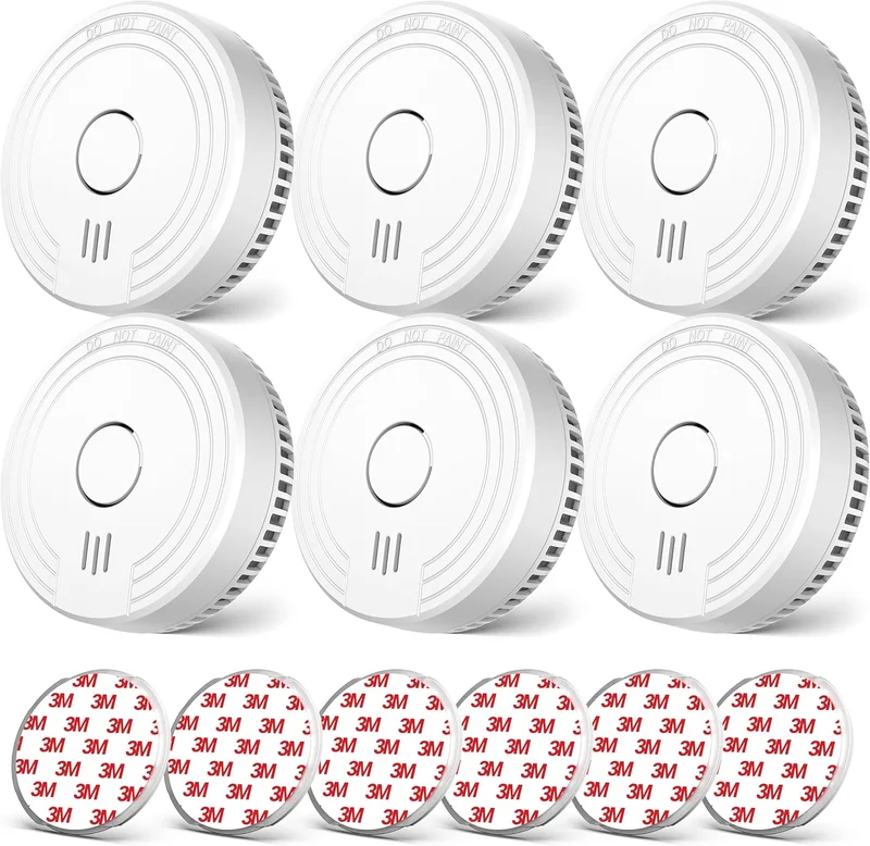 Ecoey Smoke Alarm FJ136GB 6 Pack - Rank 7 in Best Smoke Detector of 2025