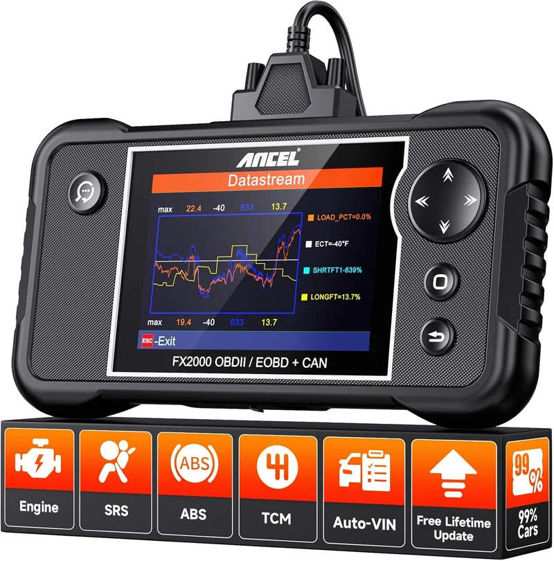ANCEL FX2000 OBD2 Diagnostic Scanner - Rank 8 in Best Car Code Reader of 2025