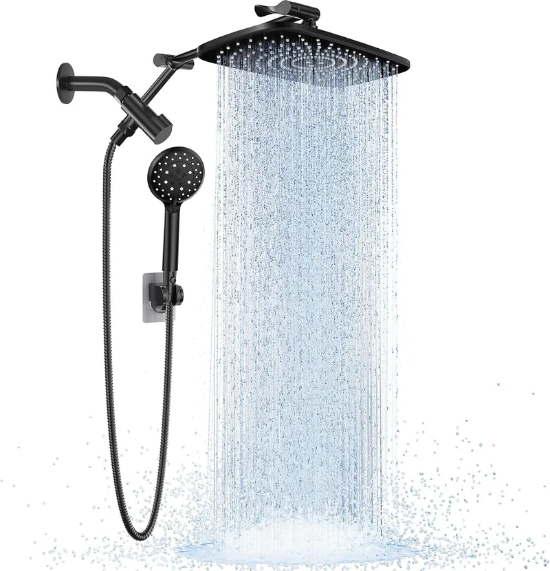 Veken Rain Shower Head Combo Matte Black - Rank 9 in Best Shower Head of 2025