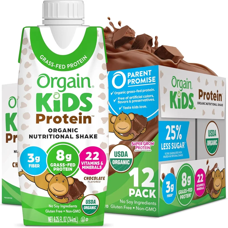 Orgain Organic Kids Chocolate Protein Shake - Rank 6 in Best Protein Milk Shake of 2025