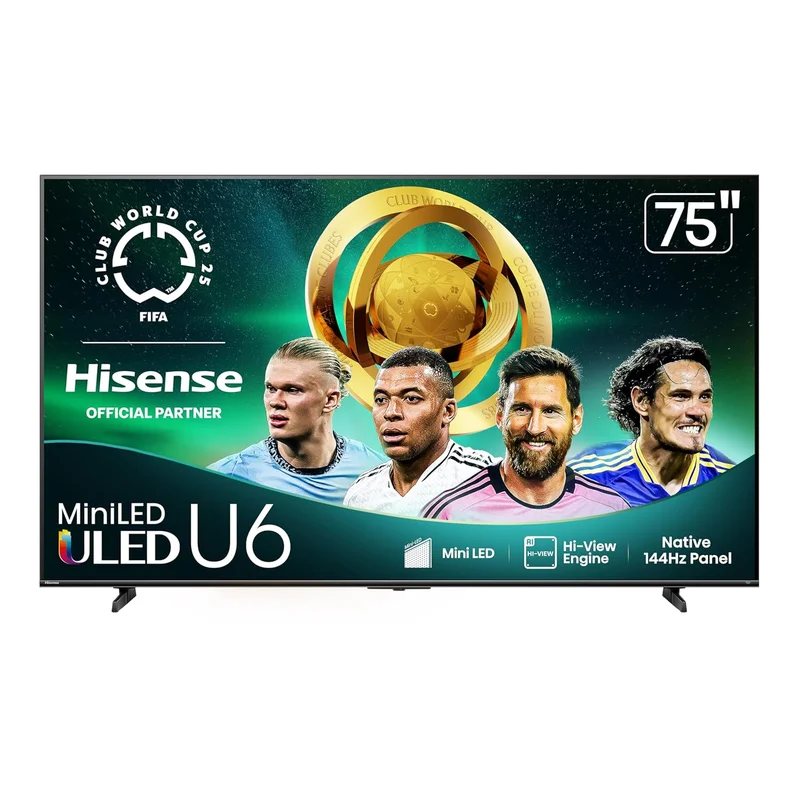 Hisense 75" U6 Series 4K Smart TV - Rank 9 in Best Hisense 75 Inch Tv of 2025