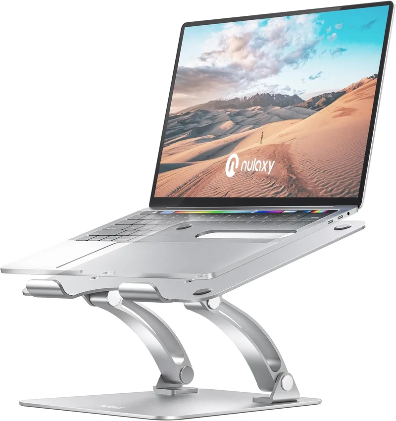 Nulaxy Adjustable Laptop Stand Silver - Rank 6 in Best Laptop Stands of 2025