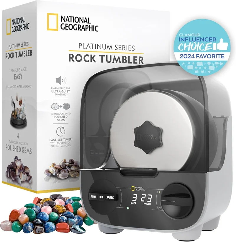 NATIONAL GEOGRAPHIC Platinum Series Ultra Quiet Rock Polisher Kit - Rank 6 in Best Rock Tumblers of 2025