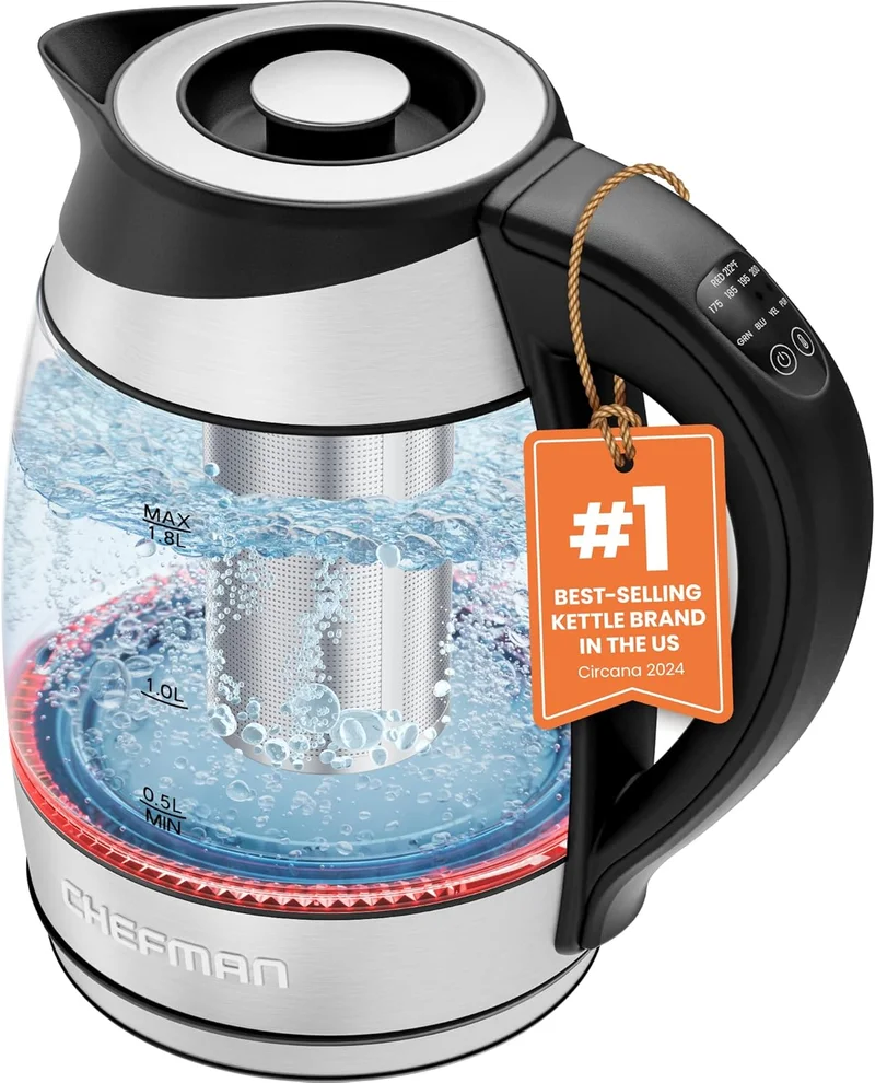 Chefman Electric Kettle with Temperature Control - Rank 8 in Best Electric Kettle of 2025
