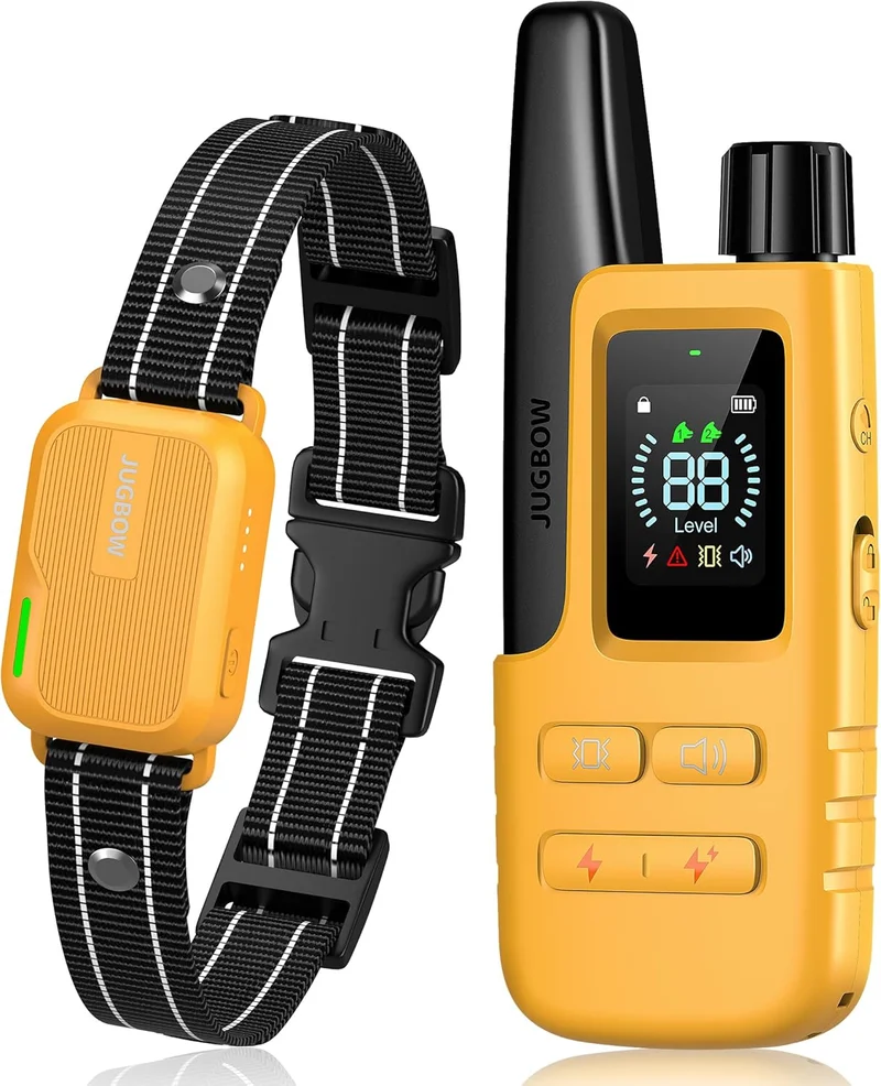 Jugbow Dog Training Collar 4200FT Yellow - Rank 8 in Best Electric Collar of 2025