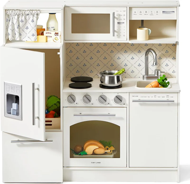 Tiny Land Wooden Play Kitchen for Kids - Rank 4 in Best Play Kitchen of 2025