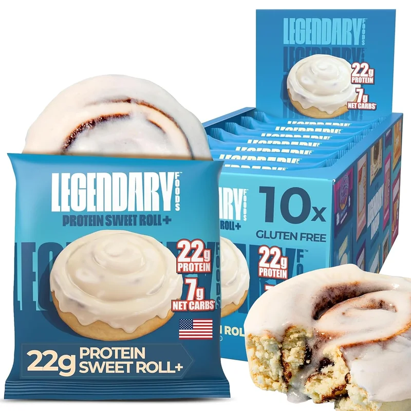 Legendary Foods High Protein Sweet Roll Bars - Rank 7 in Best Shameless Snacks of 2025