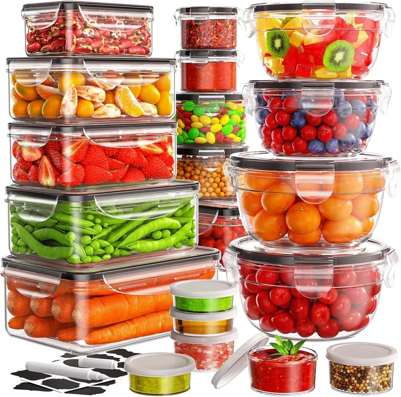 JSCARES 40-Piece Airtight Food Storage Containers - Rank 9 in Best Tupperware of 2025