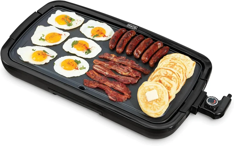 Dash Deluxe Electric Griddle 20” x 10.5” - Rank 7 in Best Griddle of 2025