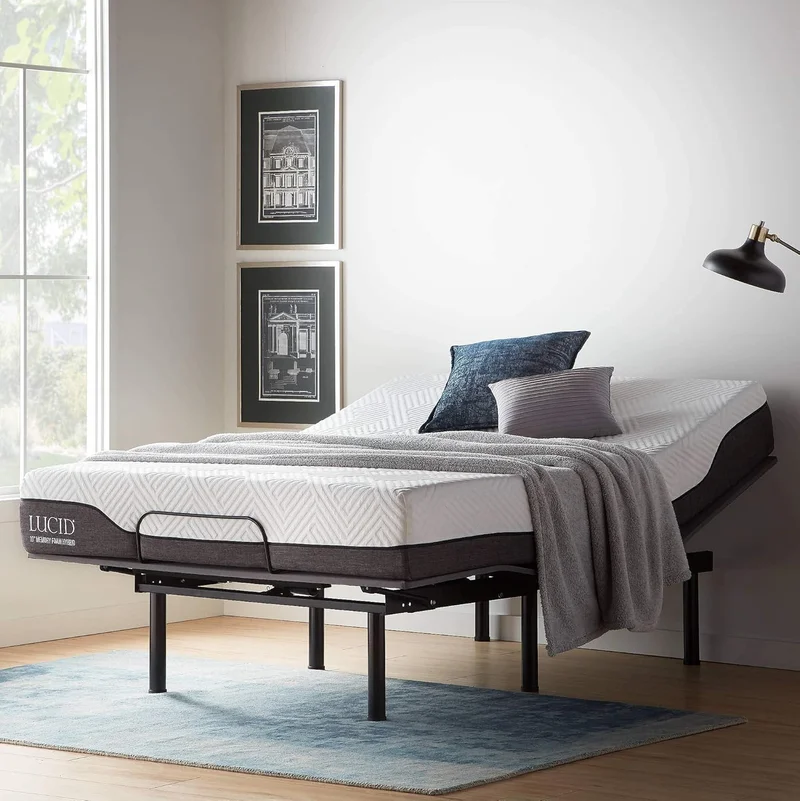 LUCID L150 Adjustable Bed Frame, Queen - Rank 7 in Best Adjustable Bed of 2025
