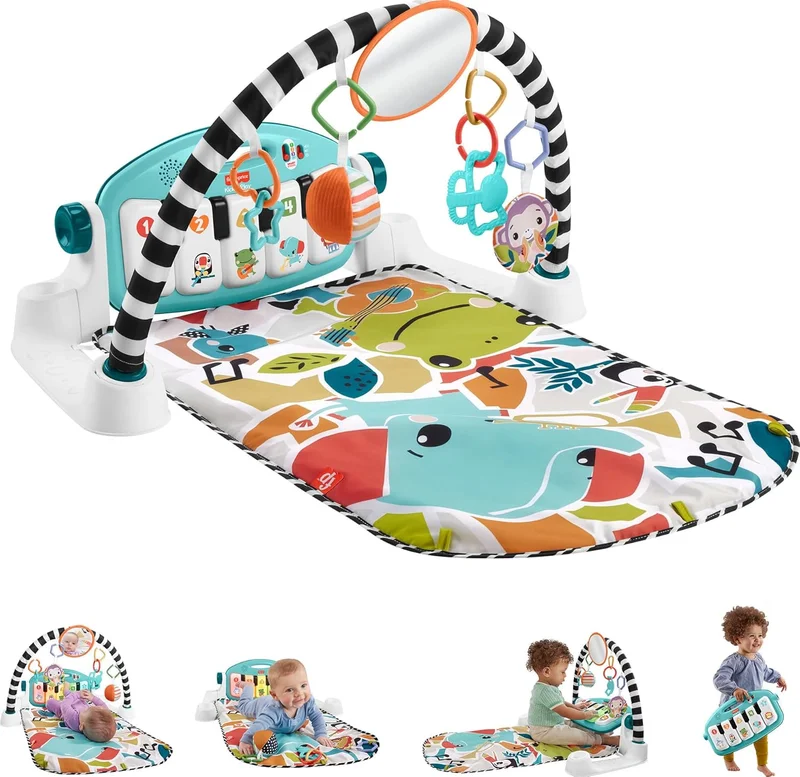 Fisher-Price Baby Glow & Grow Piano Gym - Rank 8 in Best Newborn Play Mat of 2025